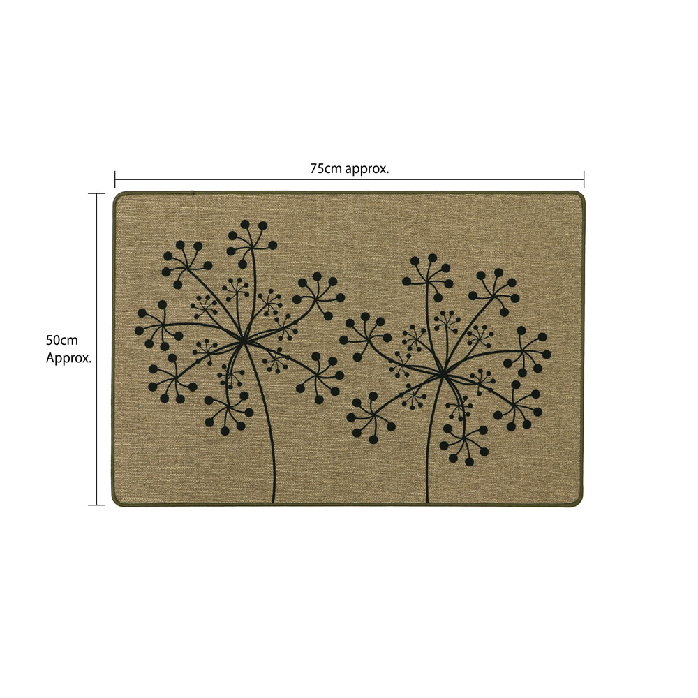 JVL Elegance Dandelion Doormat 50 x 75cm Image 5
