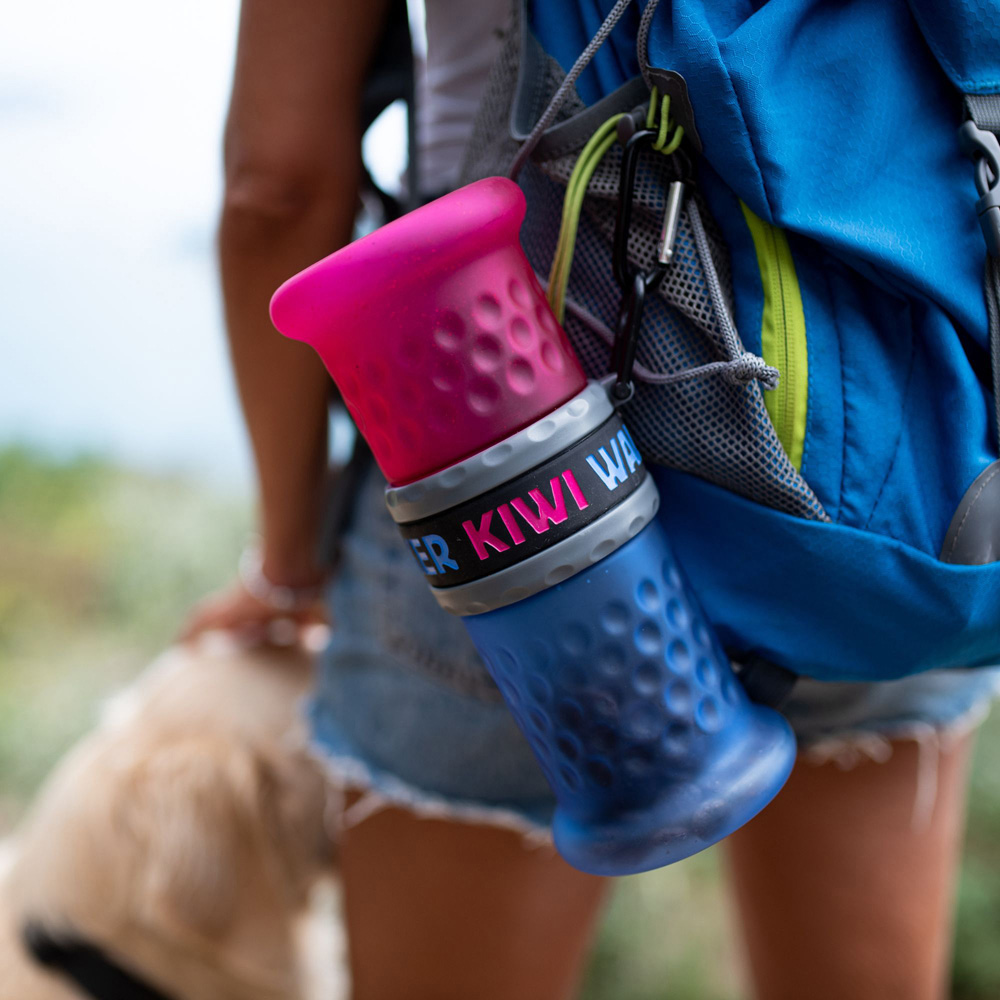 Kiwi Walker Blue 2 in 1 Travel Bottle Image 2