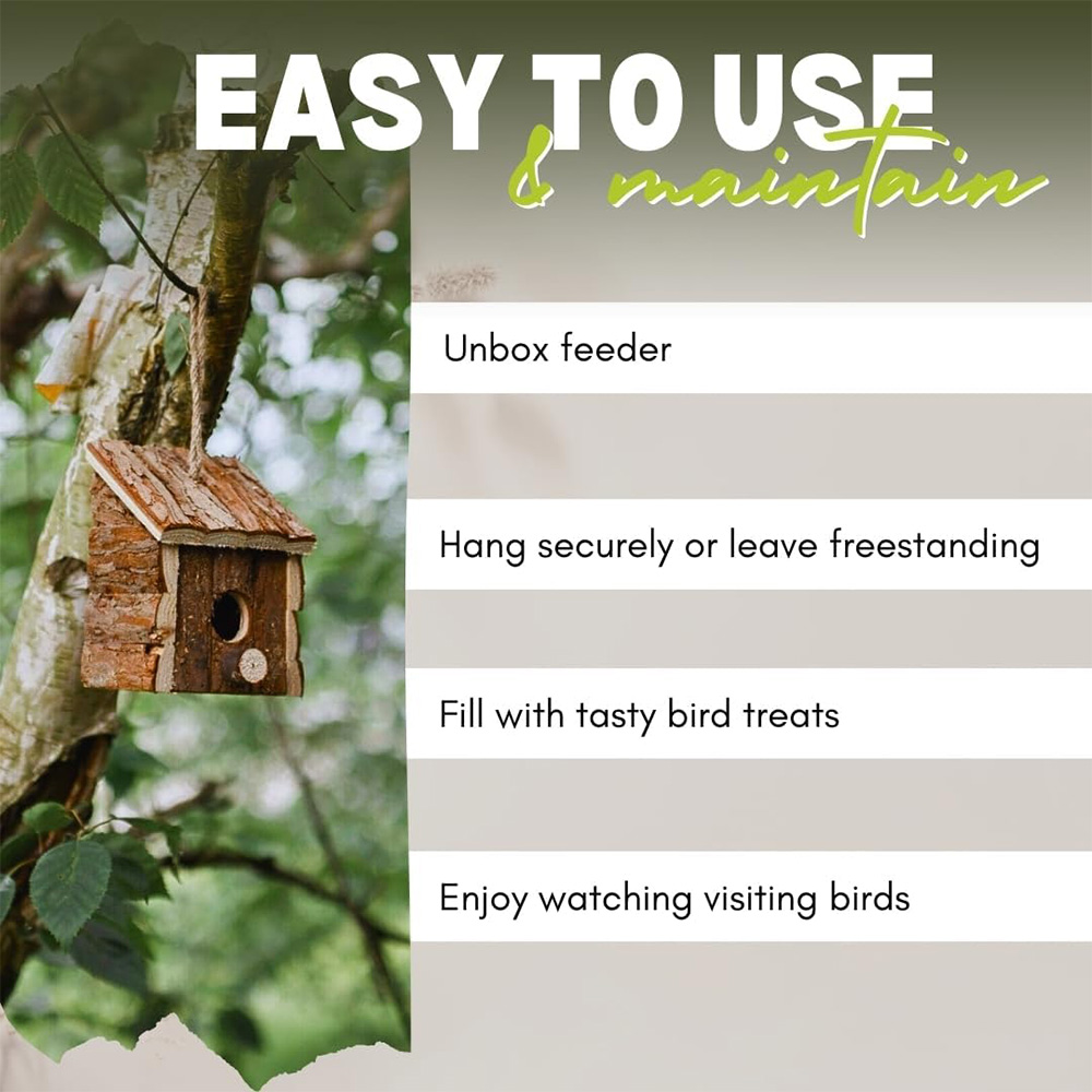 Marco Paul Wooden Bird House Hut Image 7