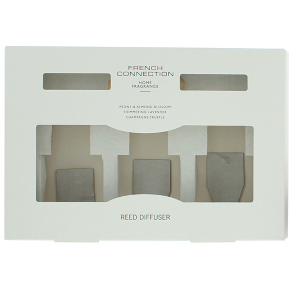 French Connection Metallic Collection Reed Diffuser 3 Piece Gift Set 50ml Image 3
