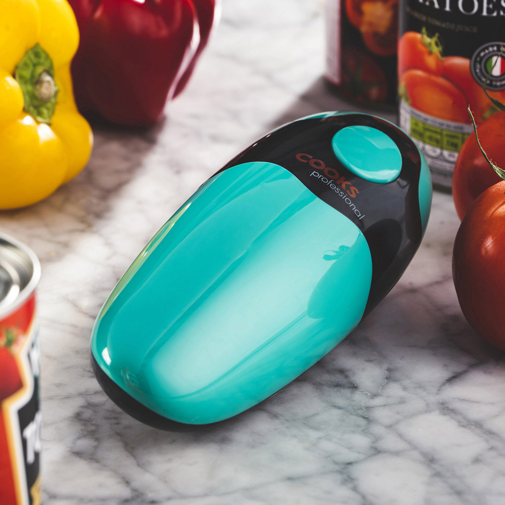 Cooks Professional K185 Teal Black Automatic Can Opener Image 2