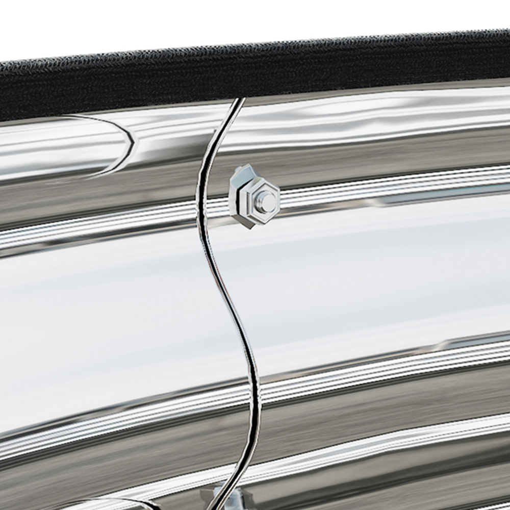 Living and Home Silver Oval Shaped Galvanised Steel Raised Garden Bed 160 x 80 x 30cm Image 4