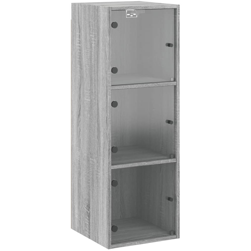 vidaXL 3 Door Grey Sonoma Oak Wall Cabinet Image 2