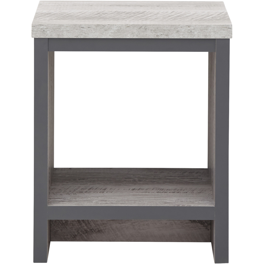GFW Boston Grey Simple Lamp Table Image 3