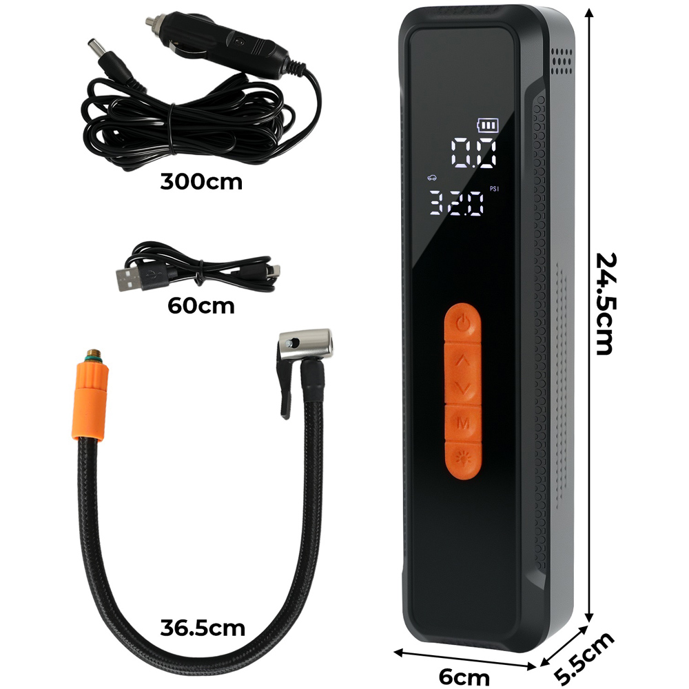 Traderight 150PSI Rechargeable Portable Car Tyre Inflator with Accessories Image 9