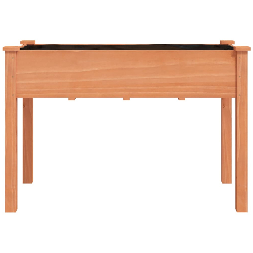 vidaXL Brown Fir Wood Raised Garden Bed 76 x 118 x 59cm Image 3