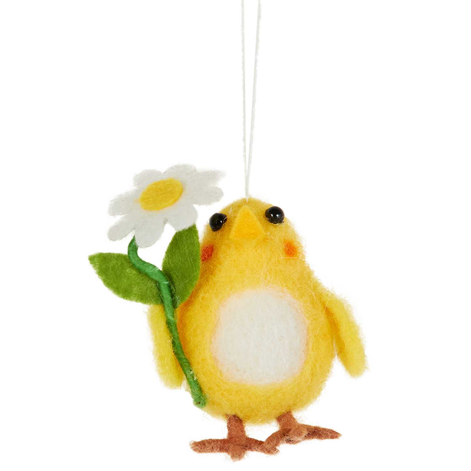 Rabbit and Chick Hanging Felt Ornaments - Multicolour Image 4