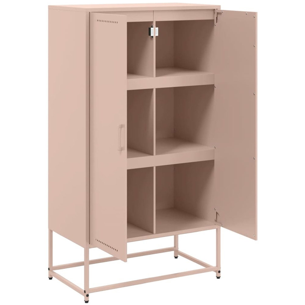 vidaXL 2 Door Pink Industrial Highboard Image 3