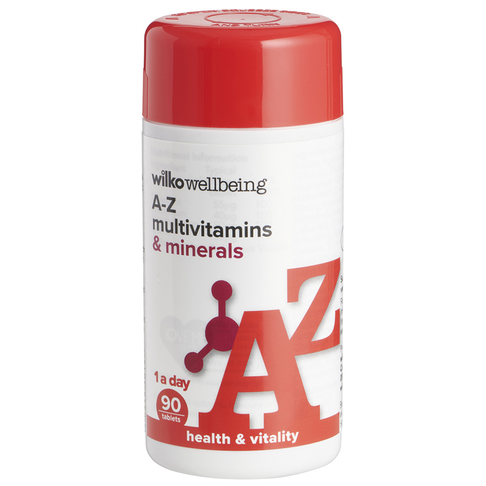 Wilko A-Z Multivitamins and Minerals Tablets 90 pack Image 1