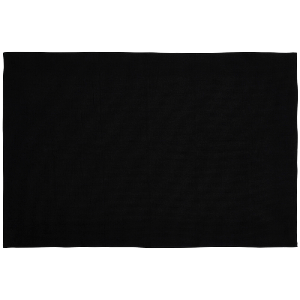 Wilko Waffle Bath Sheet Towel Black Image 3