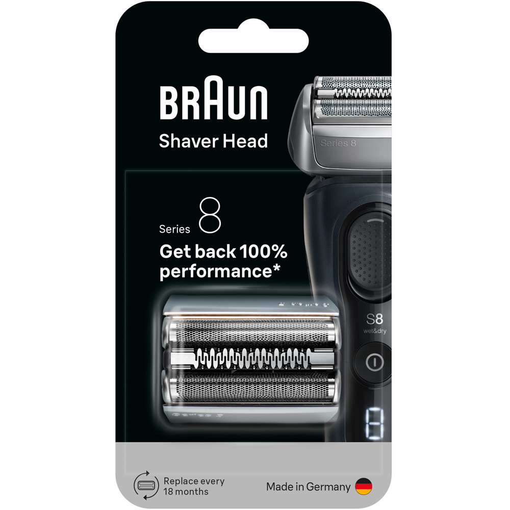Braun Series 8 83M Silver Electric Shaver Original Replacement Head Image 2