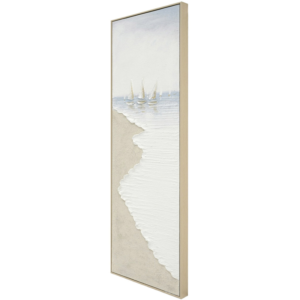Seascape Sailing Boat Textured Art Image 3