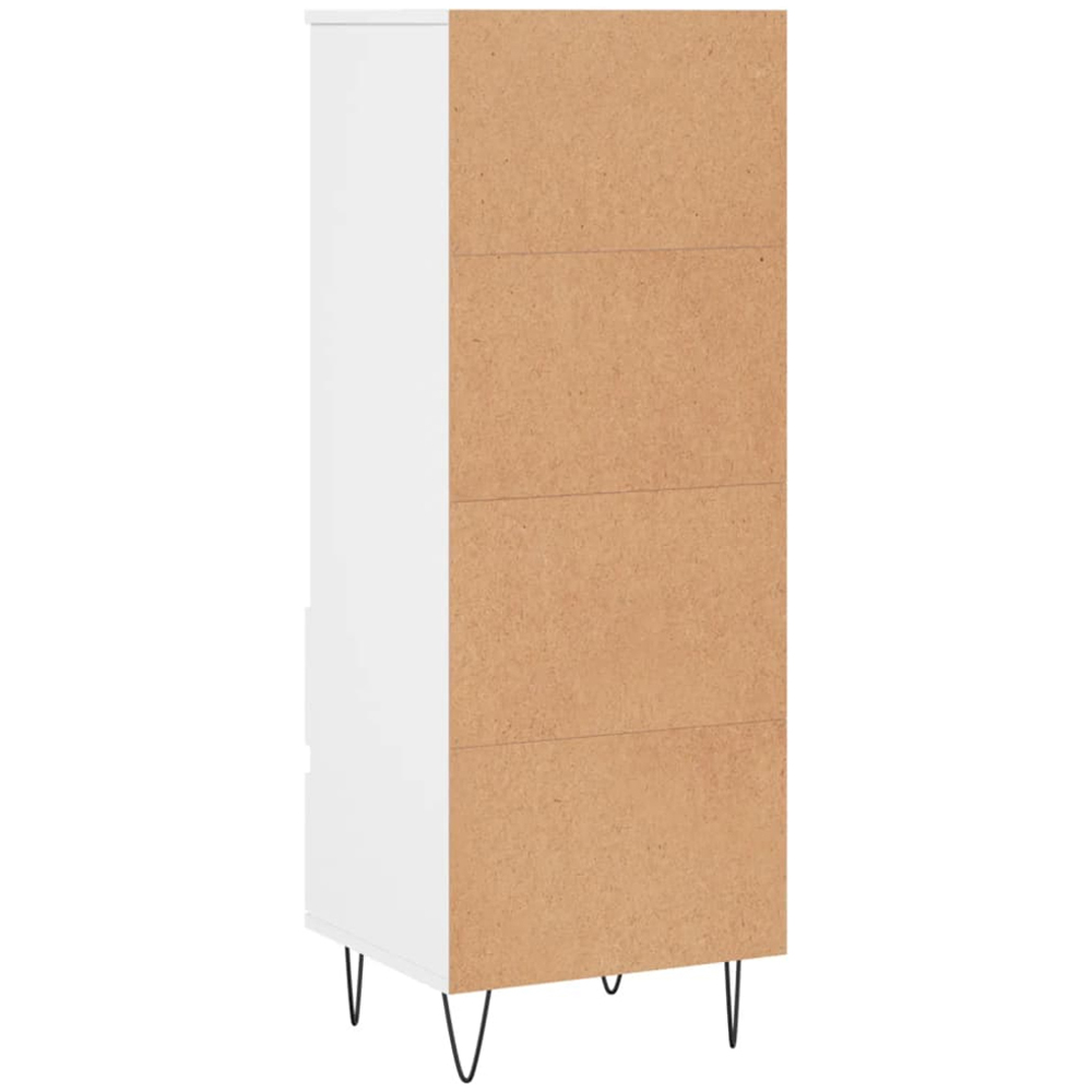 vidaXL 2 Drawer 3 Open Shelf White Highboard Image 8