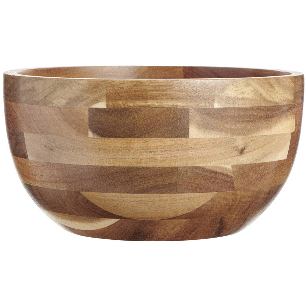 Wilko Acacia Wood Large Salad Bowl Image 3