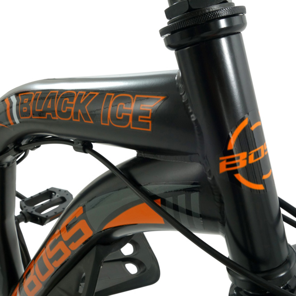 Boss Black Ice 26 inch Black and Orange Mountain Bike Image 3
