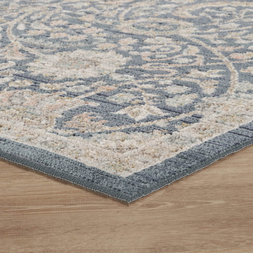 Desire Rugs Maia Navy Floral Non Slip Rug 120 x 180cm Image 3