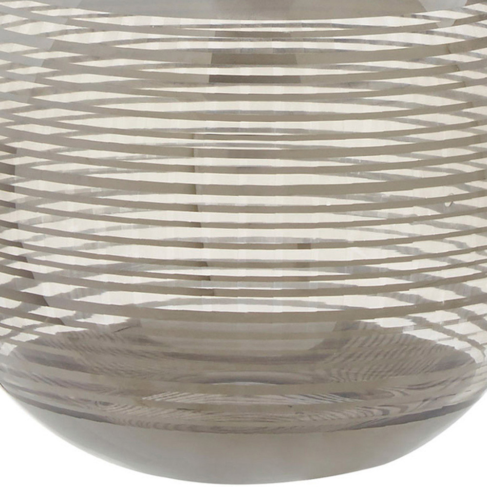 Premier Housewares Silver Raya Glass Vase Image 6