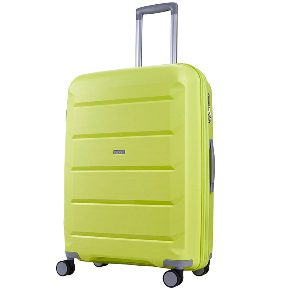 Rock Tulum Medium Green Hardshell Expandable Suitcase Image 1