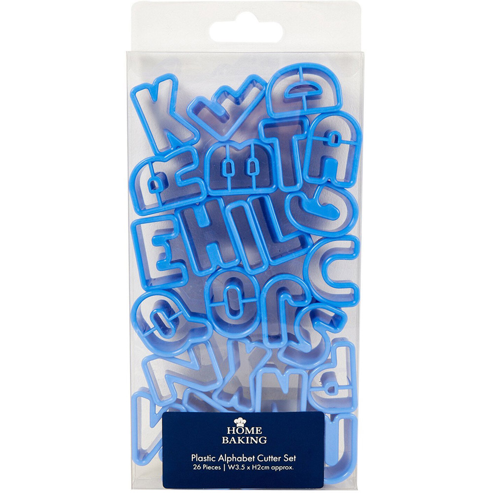 26 Piece Plastic Alphabet Set - Light Blue Image 1