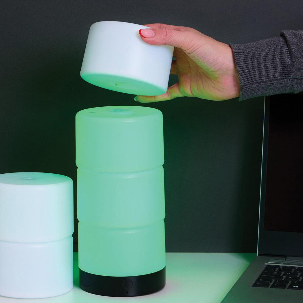 6 Piece Stackable Mood Light White Image 6