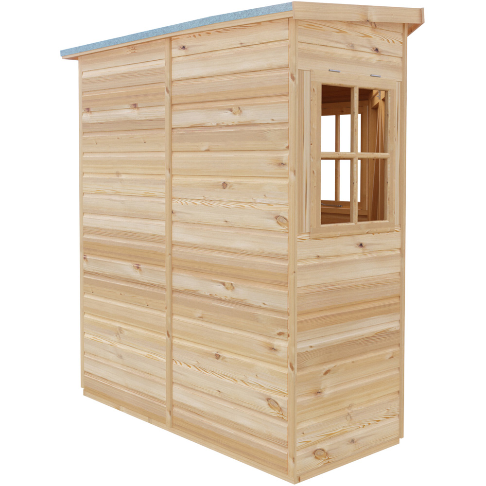 Shire 6 x 6ft Shiplap Pent Corner Garden Shed Image 4
