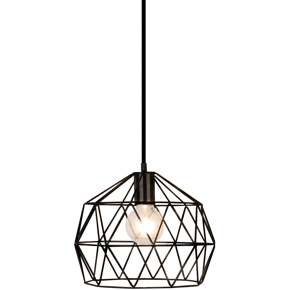 Sorrelis Garnet Black E27 Pendant Light Image 1