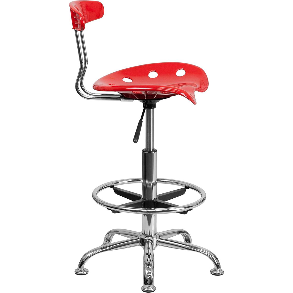 FWStyle Red Tractor Seat Style Bar Stool Image 5
