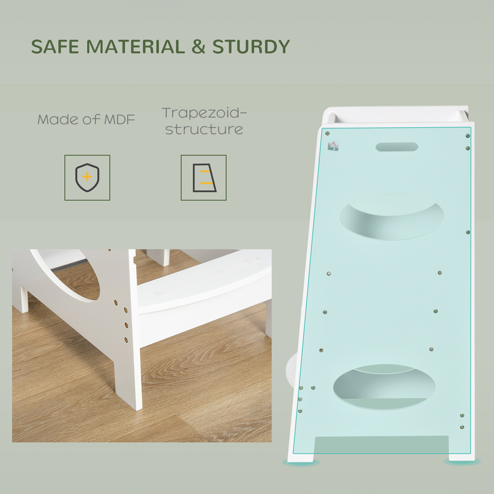 Playful Haven White Kids Adjustable Stool Image 4