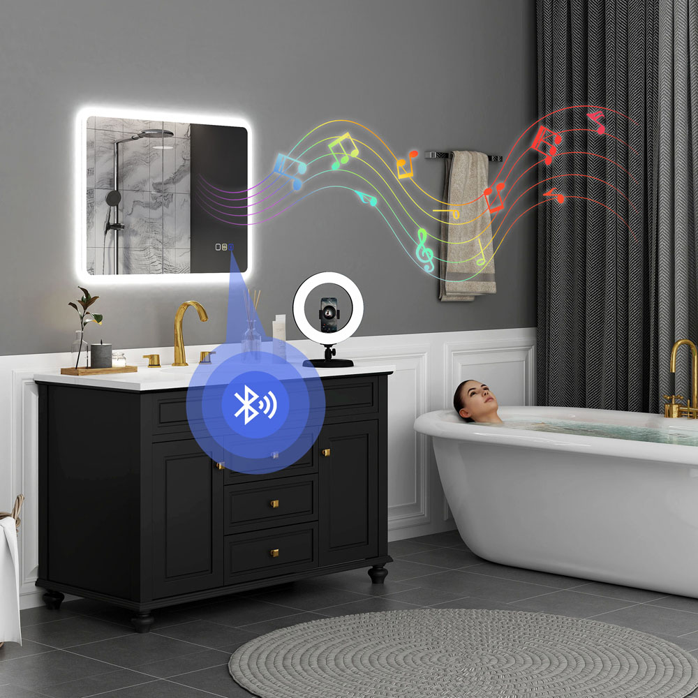 HOMCOM Frameless LED Bathroom Mirror 60 x 80cm Image 8