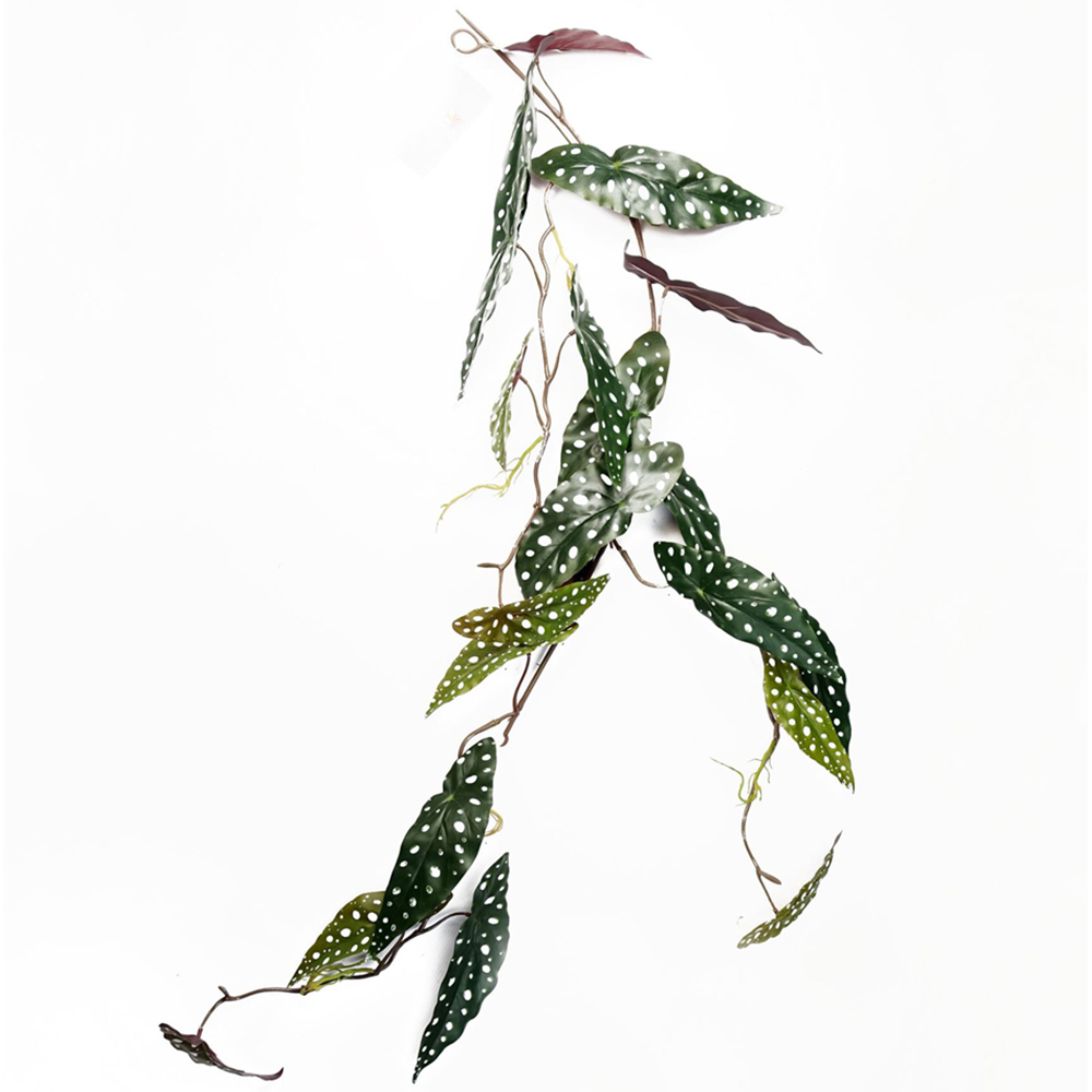Leaf Trailing Begonia Maculata Spotted Hanging Artificial Plant 4ft Image 1