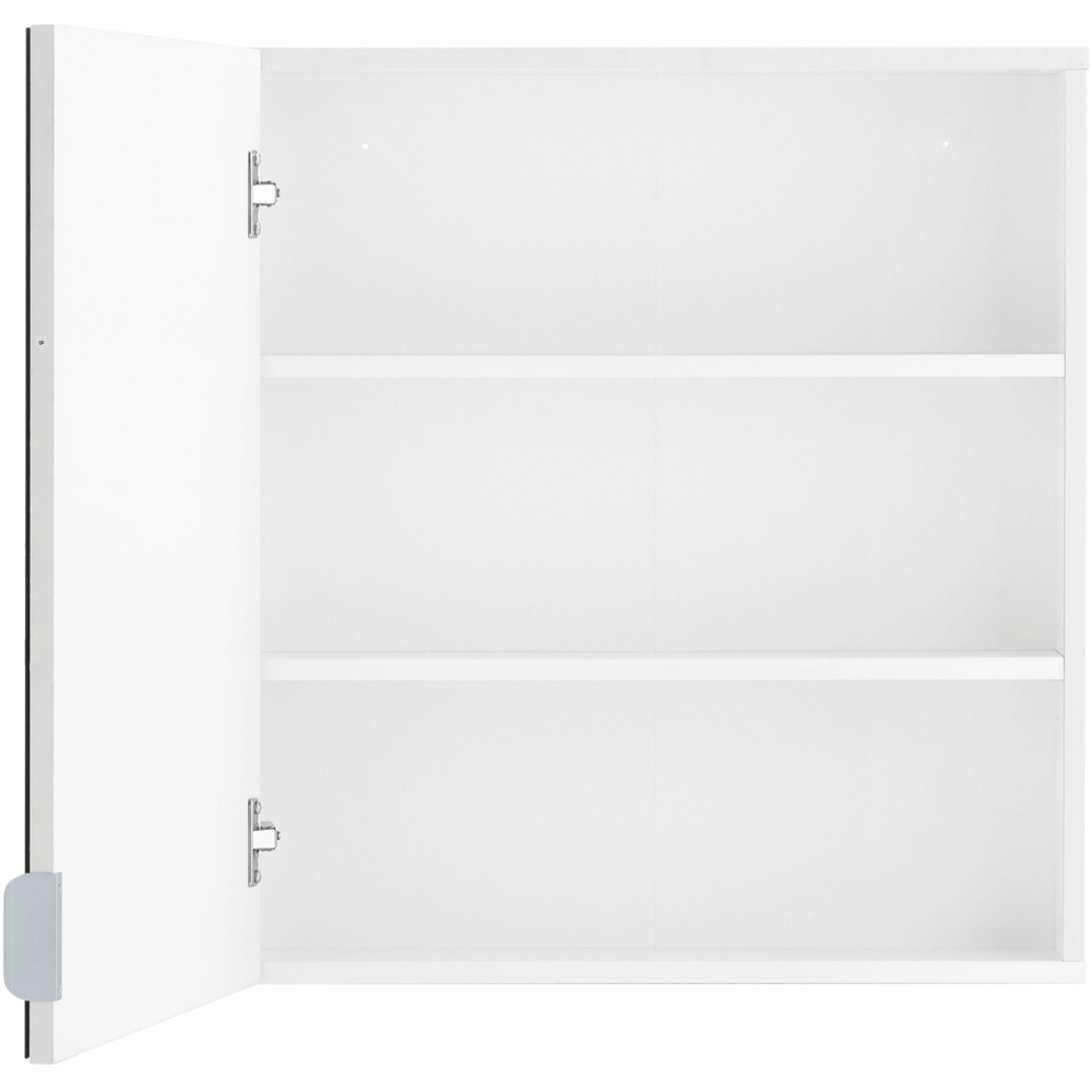 Loft24 Atlas Single Door Mirrored White Hanging Cabinet Image 4