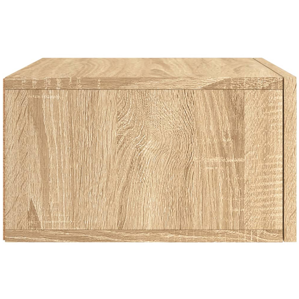 vidaXL Single Door Sonoma Oak Wall Mounted Bedside Cabinet Image 7