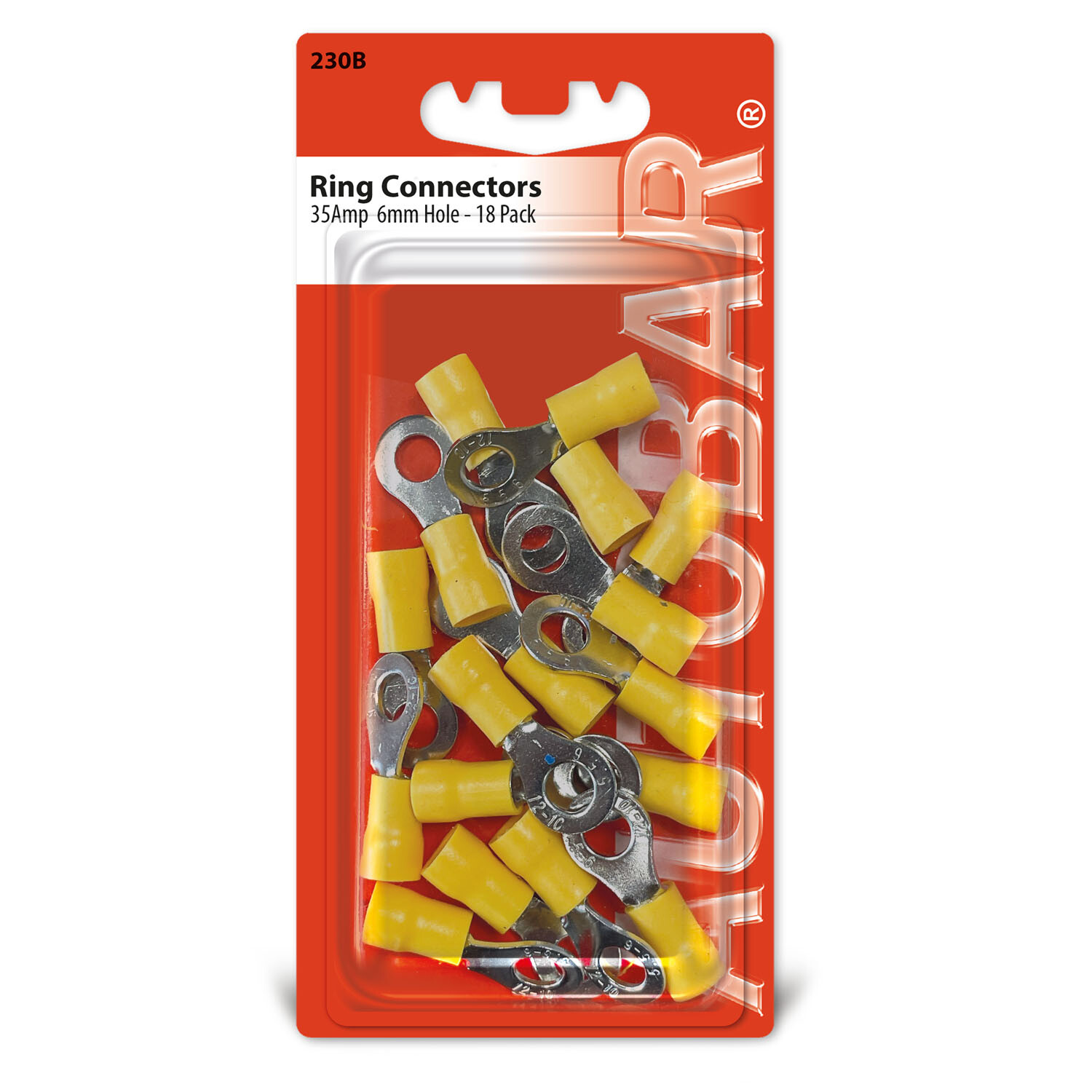 Pack of 18 Autobar Yellow Ring Connectors Image