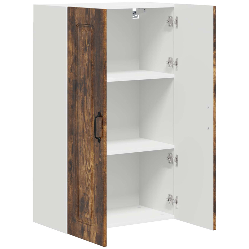 vidaXL 2 Door Smoked Oak Kitchen Wall Cabinet Image 5