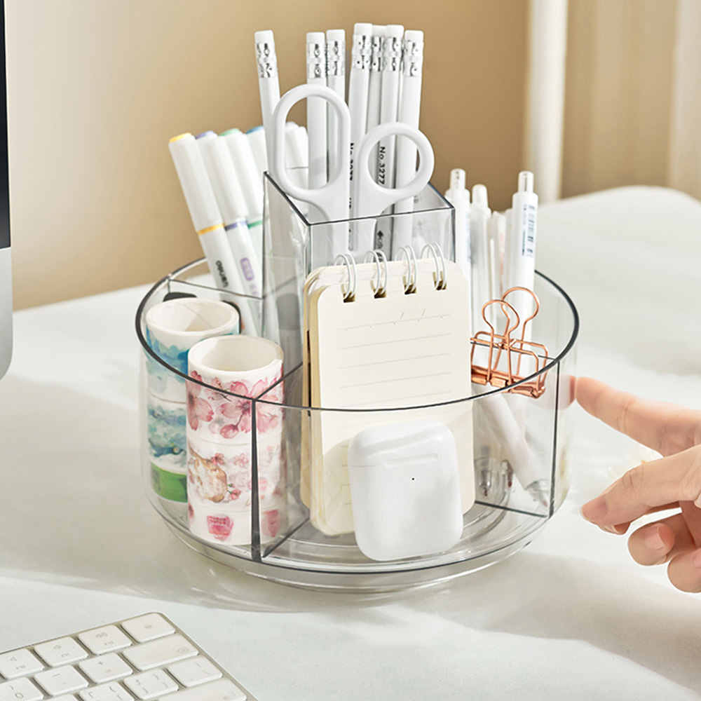 Living and Home Rotating Multipurpose Makeup Office and Bathroom Storage Organiser Image 8