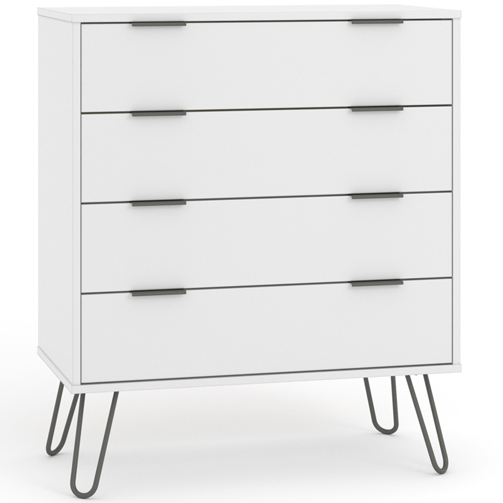 Core Products Augusta White 4 Drawer Chest of Drawers Image 4