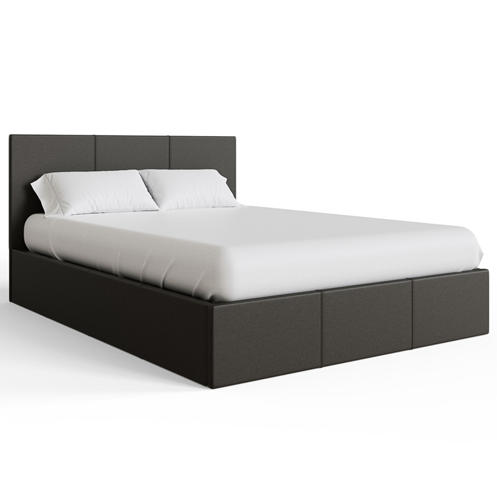 GFW Double Grey Side Lift Ottoman Bed Image 3