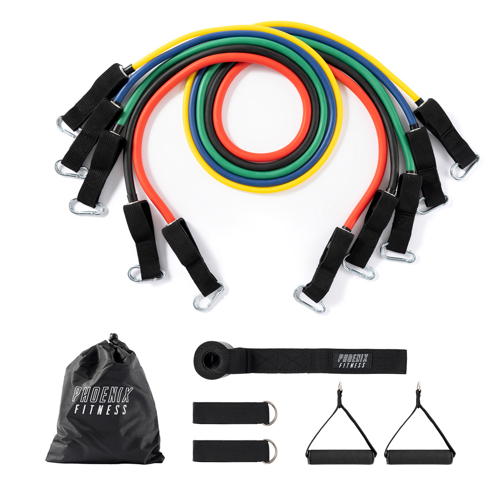 Phoenix Fitness Standard Resistance Tube 5 Pack Image 3