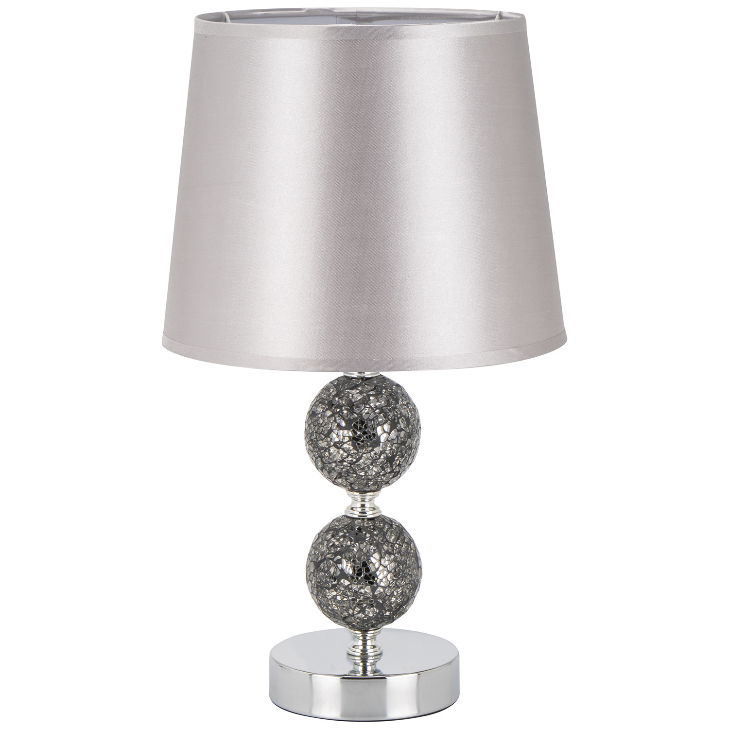 Ella Grey Mosaic Table Lamp Image 1