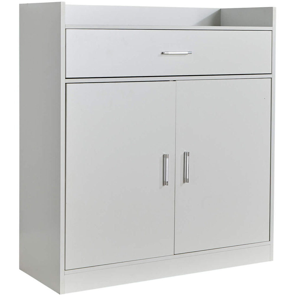 Home Source Novora 2 Door White Shoe Cabinet Image 2