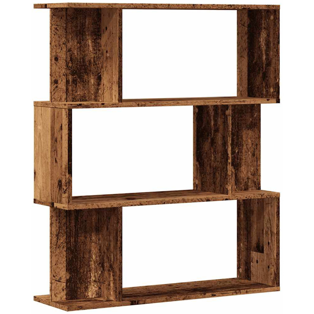 vidaXL 6 Shelf Old Wood Bookcase Image 2