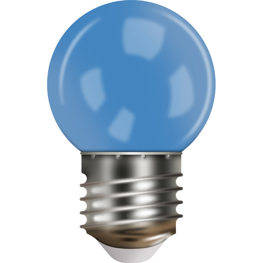 Eagle Connect G45 E27 Blue LED Bulb with Plastic Cover Image 1