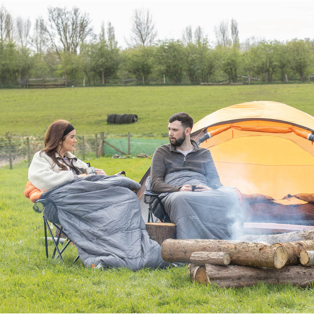 Milestone Camping 2 Seasons Single Envelope Sleeping Bag Image 2