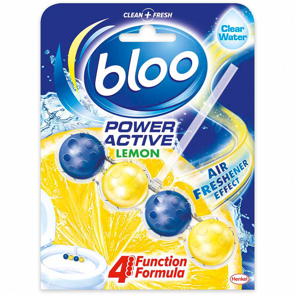 Bloo Power Active Lemon Toilet Rim Block 50g Image