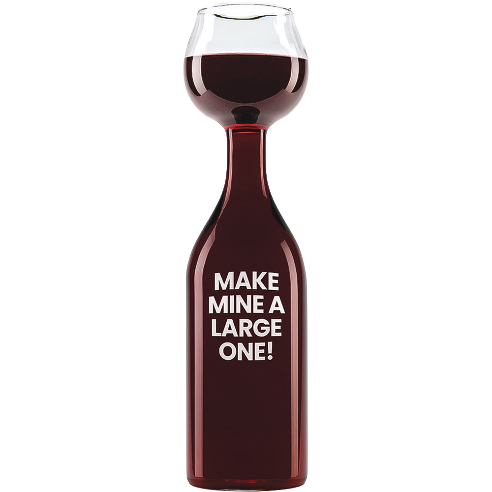 #Winning Wine Bottle Drinking Glass Image 1