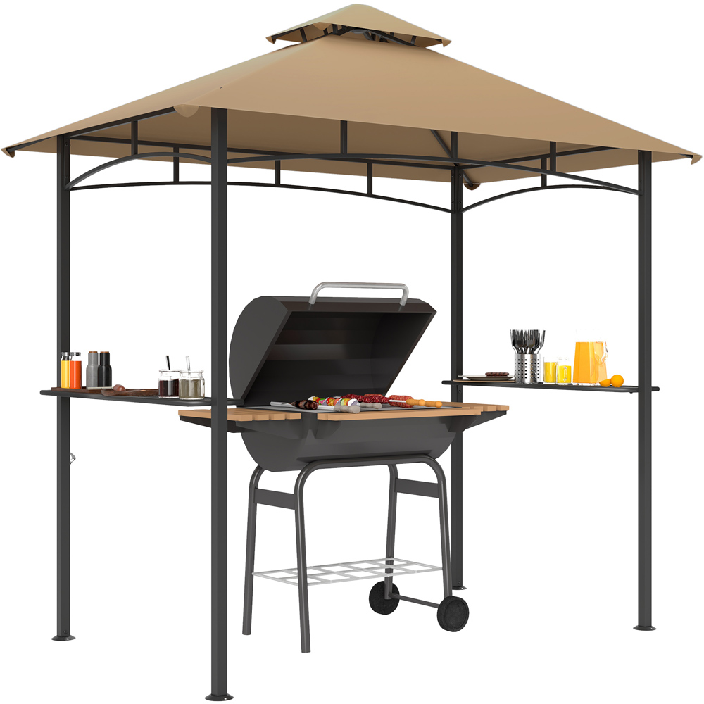 Outsunny 1.4 x 2.4m 2 Tier BBQ Grill Gazebo Image 2