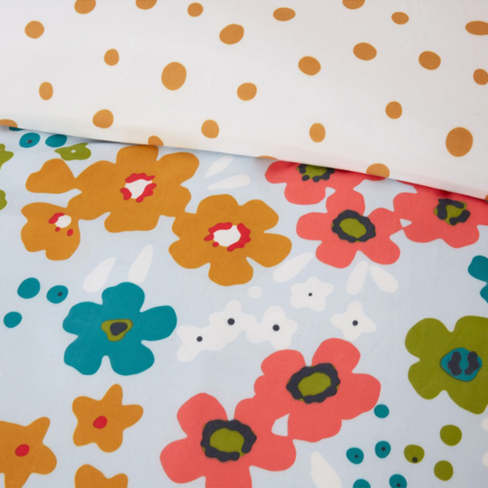Rapport Home King Size Betty Floral Polyester Reversible Duvet Cover Set Image 3