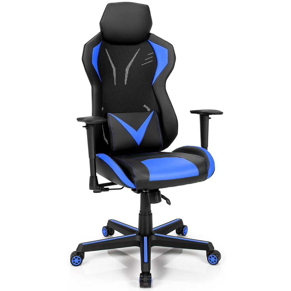 Costway Blue Ergonomic Gaming Chair Image 2