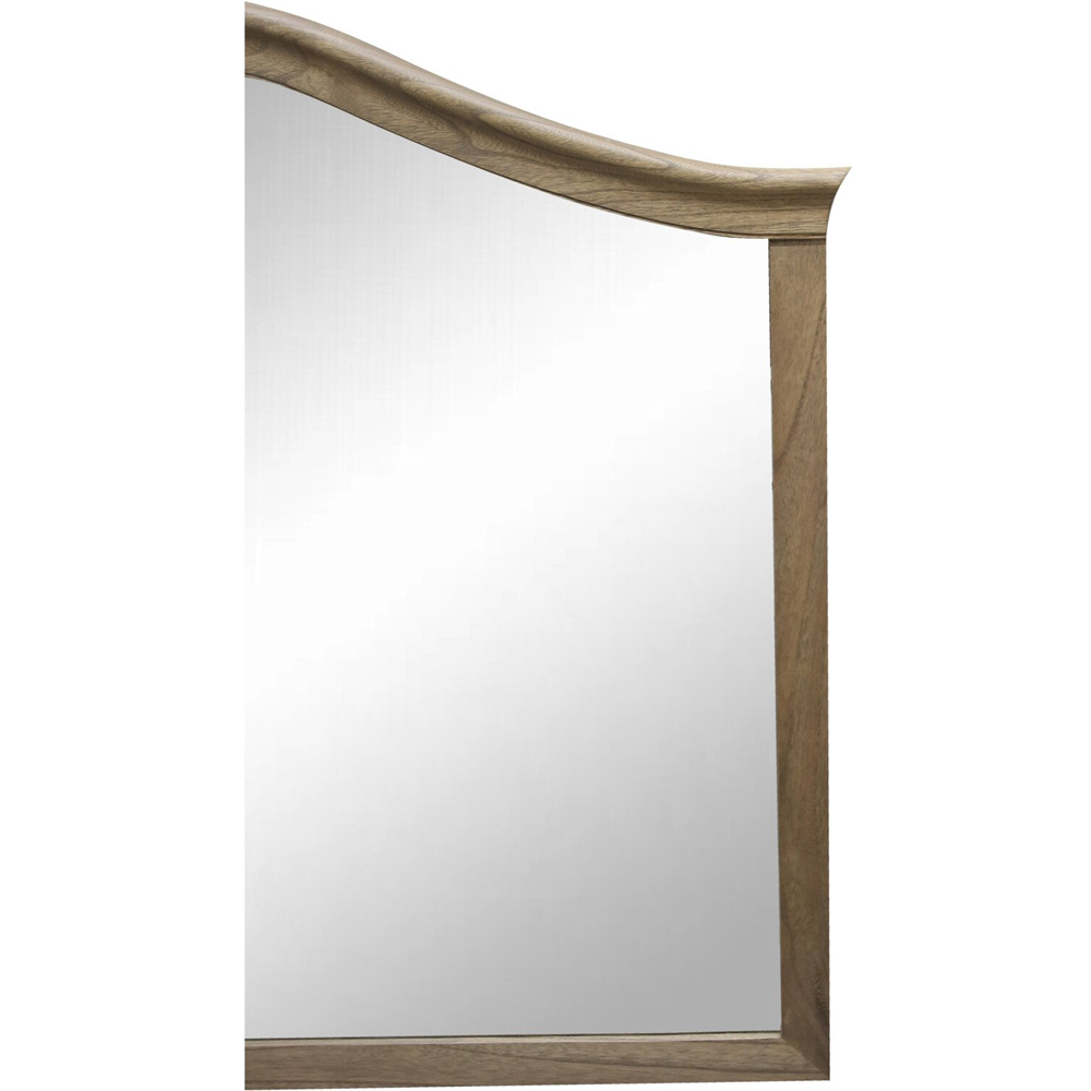 Rosemont Wooden Over Mantle Mirror Brown Image 8