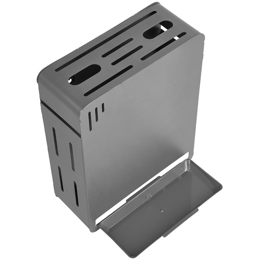 Living and Home Grey Wall-Mounted Kitchen Knife Storage Rack | Wilko